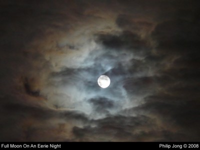 Full Moon On An Eerie Night